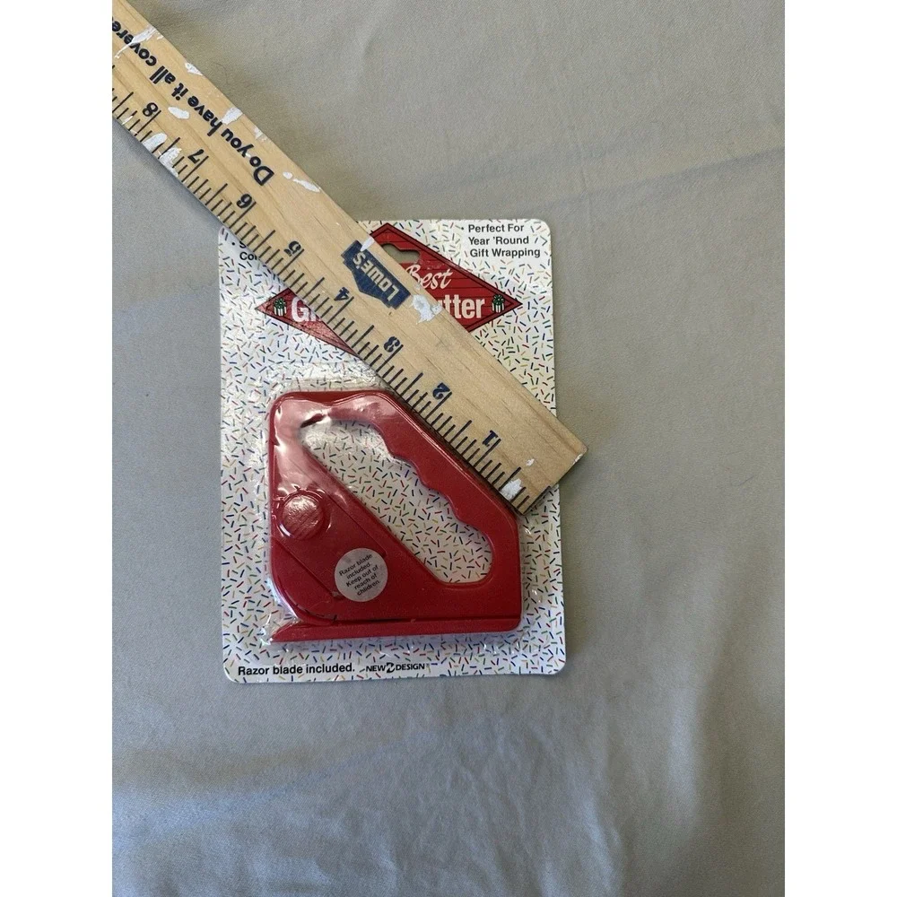 The World's Best Gift Wrap Cutter Red by Giftco Inc.